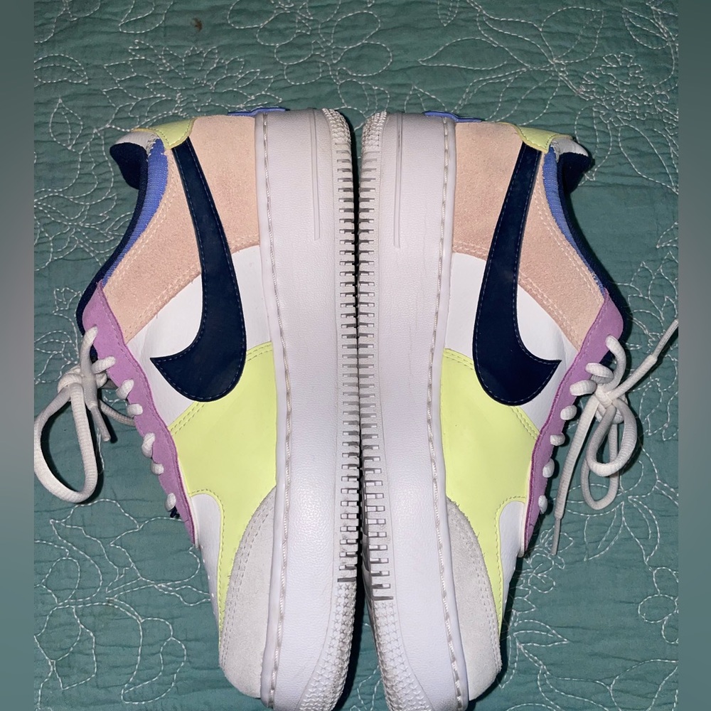 Nike Air Force 1 colorful lilac and in pink / AF1 sneakers womens 8.5 - Picture 4 of 10